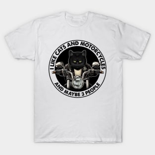 I Like Cats And Motorcycle Personalized T-Shirt